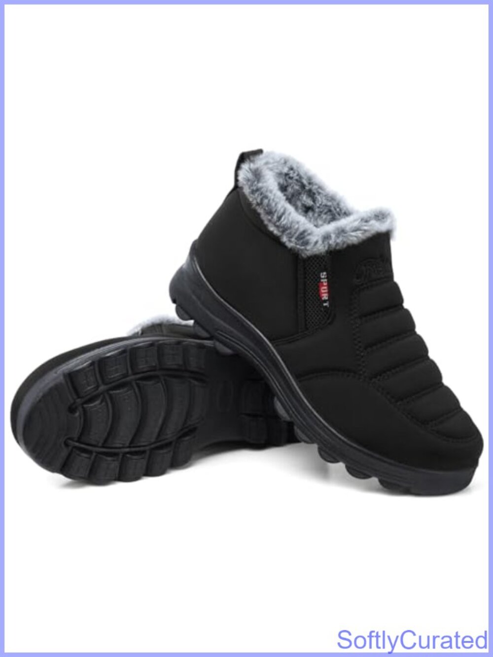Warm Winter Snow Boots Non Slip Ankle Boot Faux Fur Lined Comfortable
